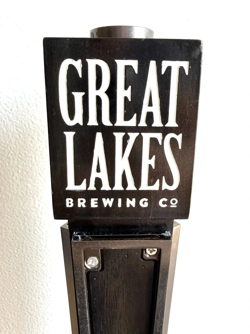Great Lakes Brewing Co Interchangeable 3-Sided Beer Bar Tap Handle w/ 6 Inserts